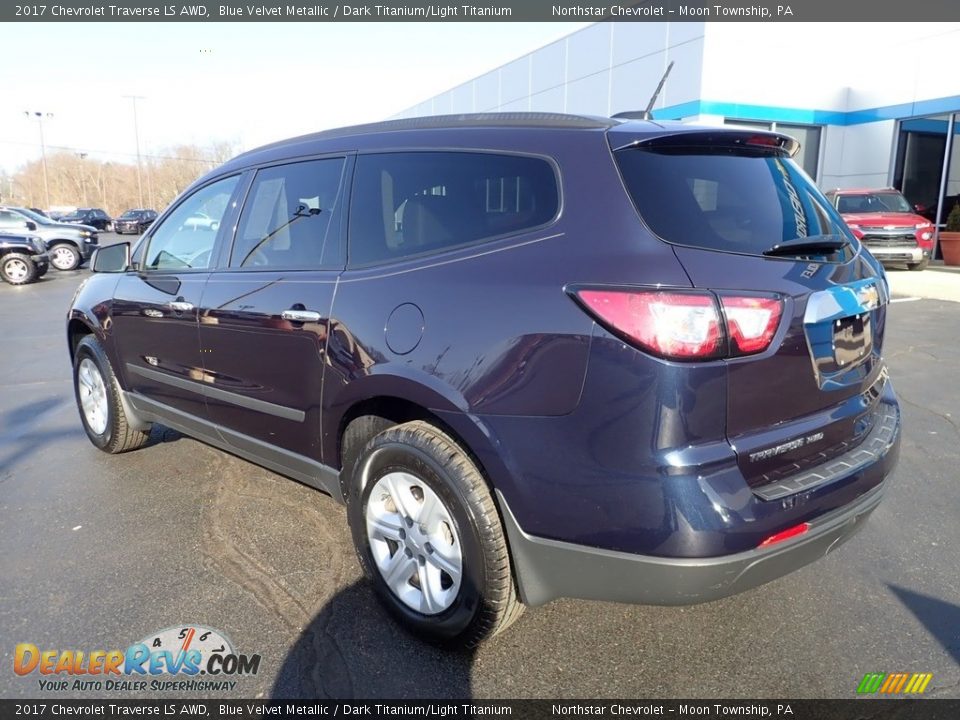 2017 Chevrolet Traverse LS AWD Blue Velvet Metallic / Dark Titanium/Light Titanium Photo #4