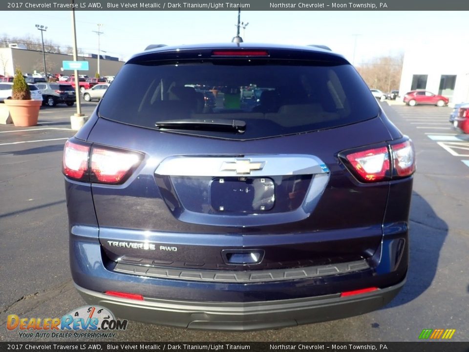 2017 Chevrolet Traverse LS AWD Blue Velvet Metallic / Dark Titanium/Light Titanium Photo #6