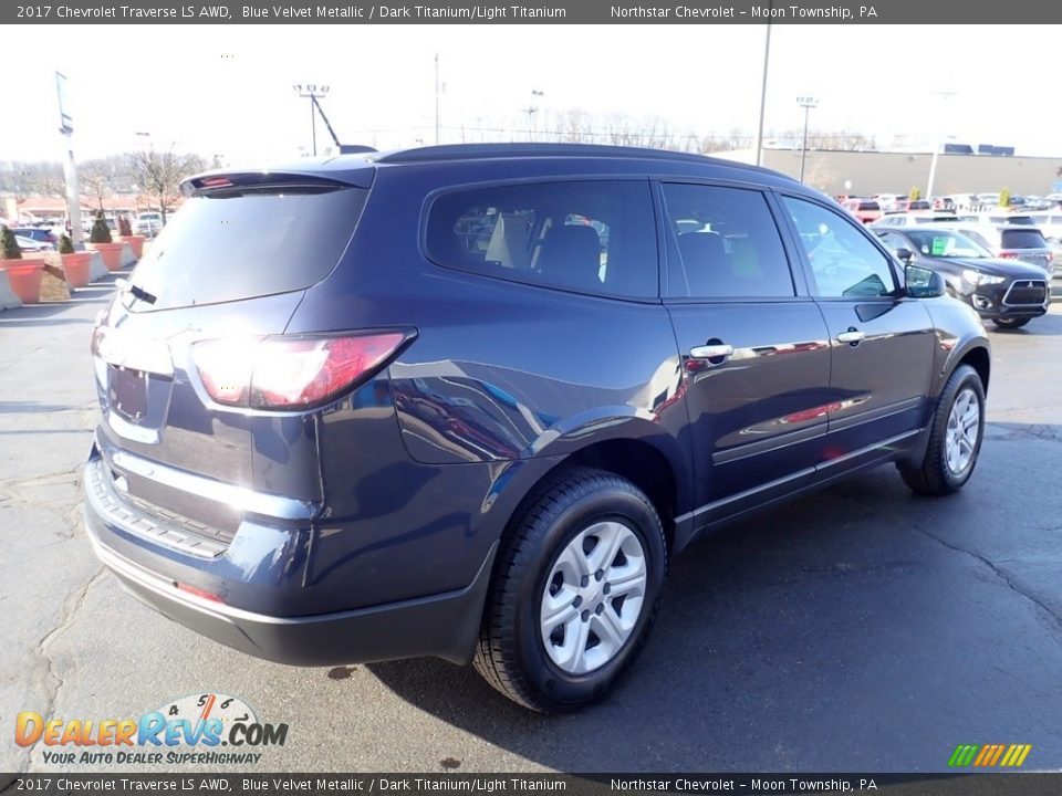 2017 Chevrolet Traverse LS AWD Blue Velvet Metallic / Dark Titanium/Light Titanium Photo #9