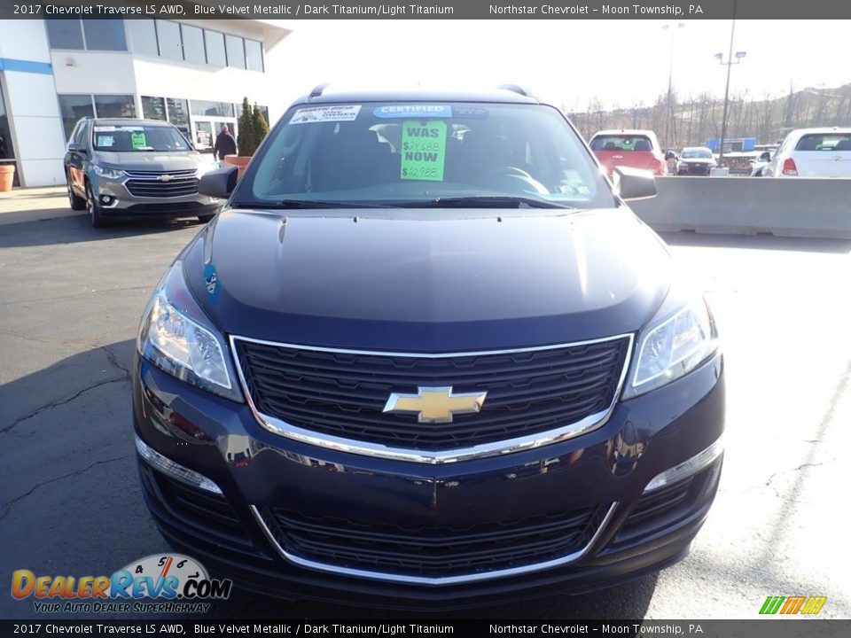 2017 Chevrolet Traverse LS AWD Blue Velvet Metallic / Dark Titanium/Light Titanium Photo #12