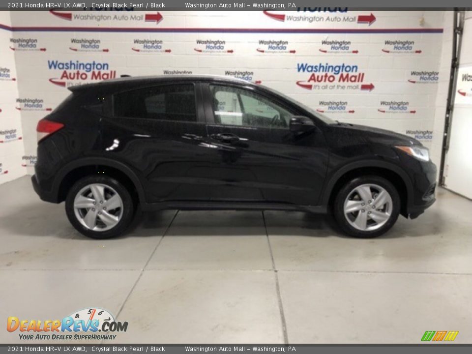 2021 Honda HR-V LX AWD Crystal Black Pearl / Black Photo #1