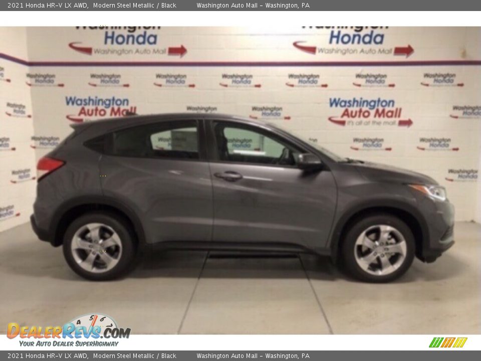 2021 Honda HR-V LX AWD Modern Steel Metallic / Black Photo #1