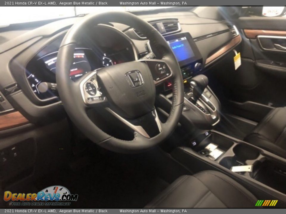 2021 Honda CR-V EX-L AWD Aegean Blue Metallic / Black Photo #5