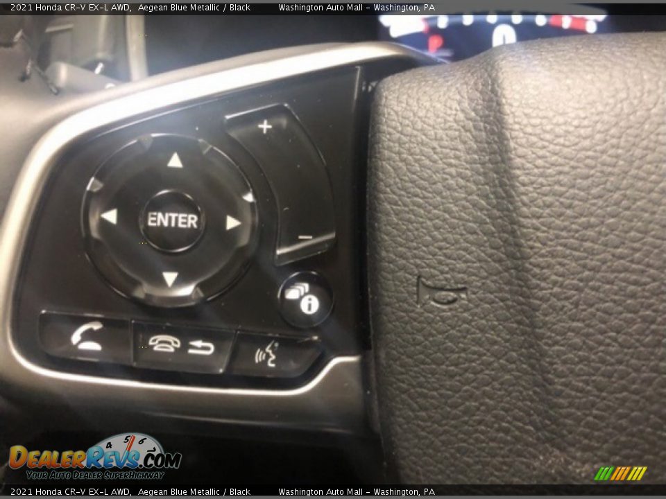 2021 Honda CR-V EX-L AWD Aegean Blue Metallic / Black Photo #11