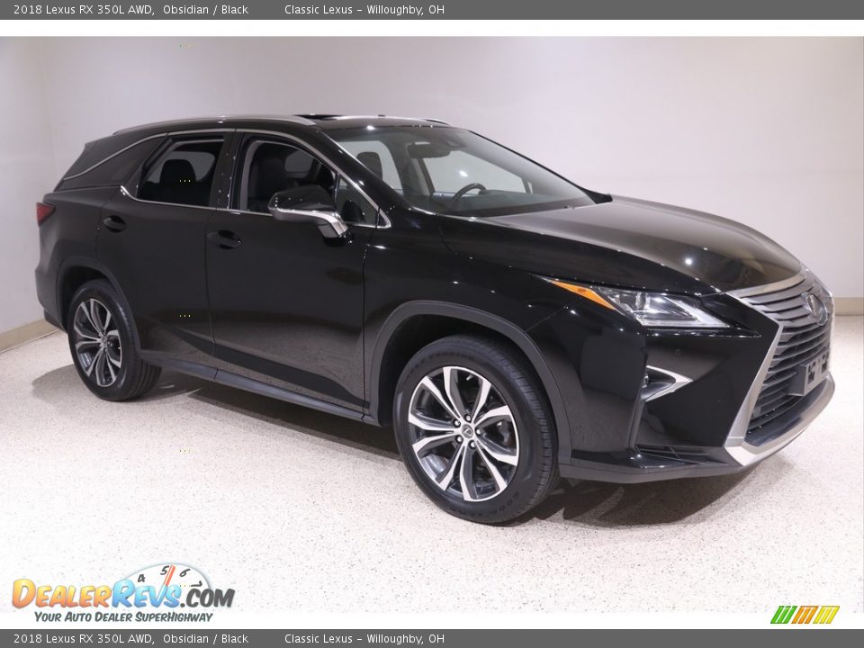 2018 Lexus RX 350L AWD Obsidian / Black Photo #1