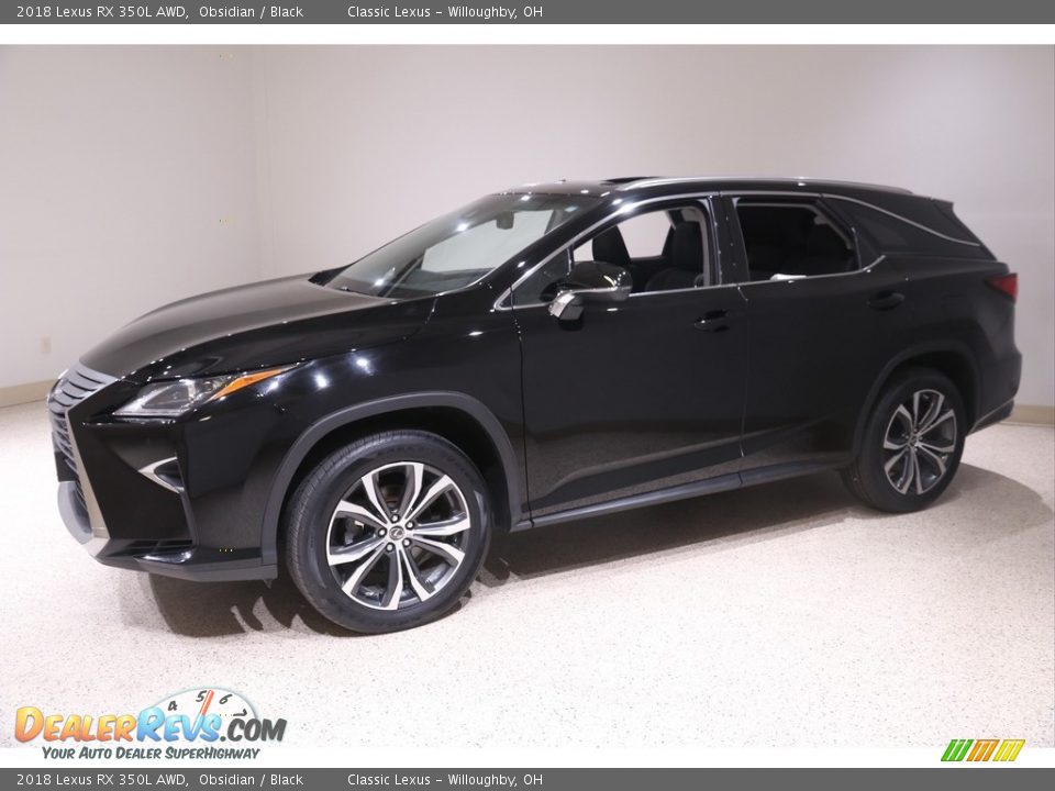 2018 Lexus RX 350L AWD Obsidian / Black Photo #3