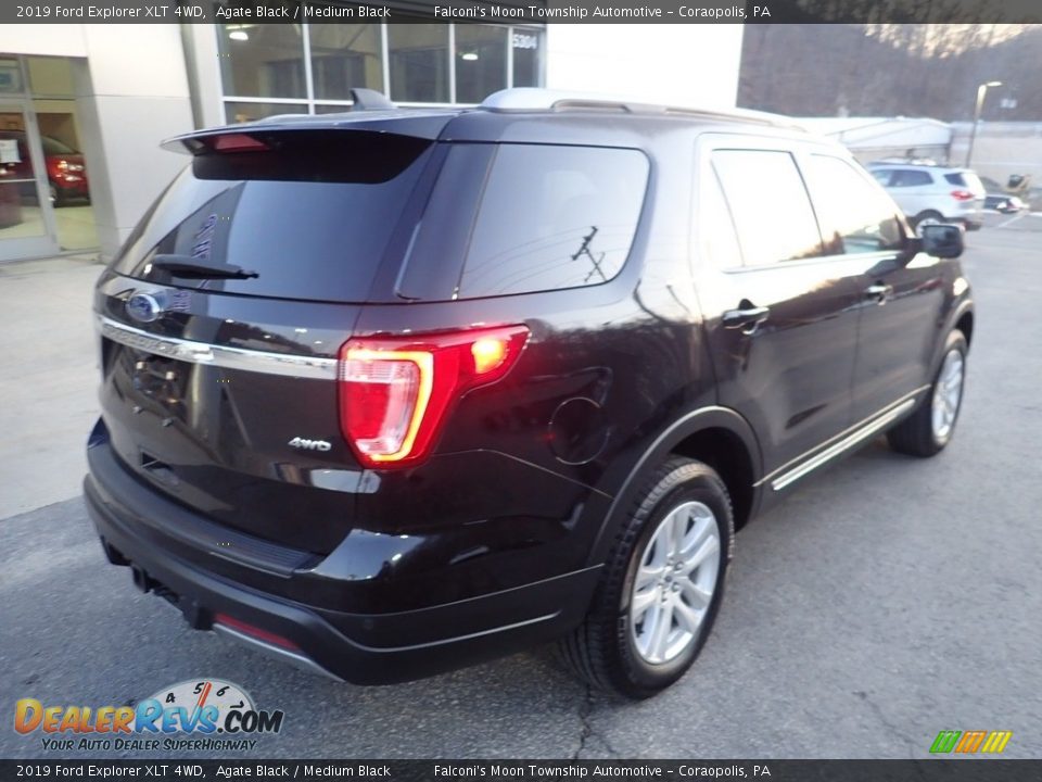 2019 Ford Explorer XLT 4WD Agate Black / Medium Black Photo #2