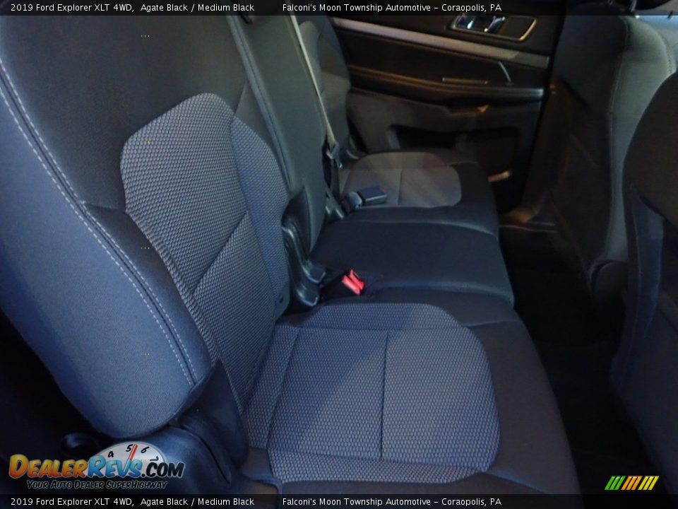 2019 Ford Explorer XLT 4WD Agate Black / Medium Black Photo #14