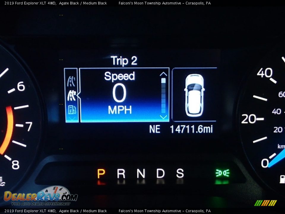 2019 Ford Explorer XLT 4WD Agate Black / Medium Black Photo #24