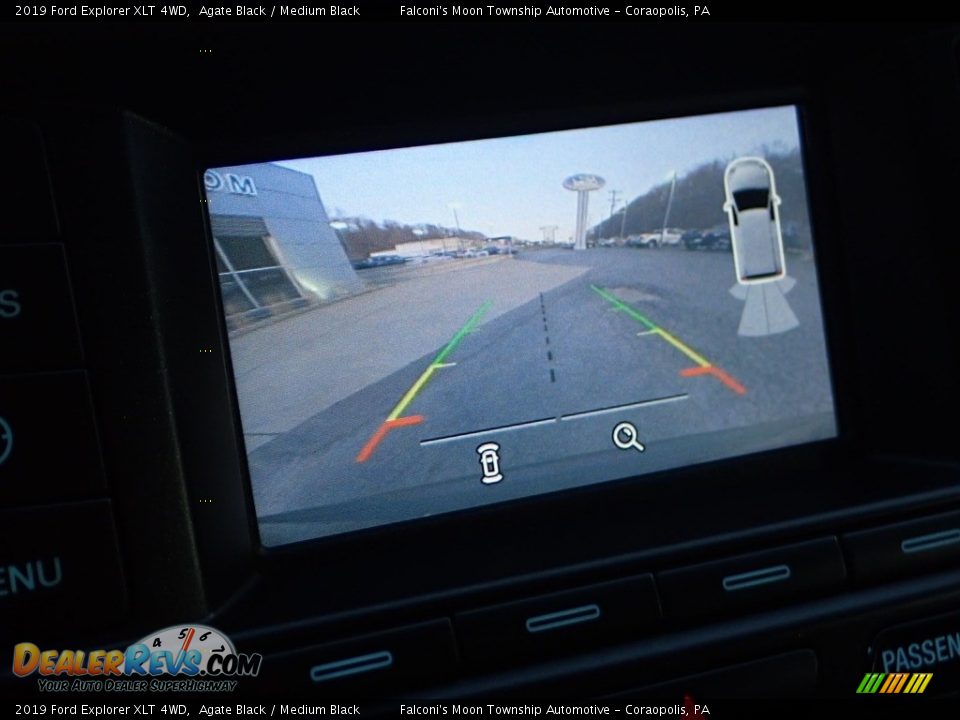 2019 Ford Explorer XLT 4WD Agate Black / Medium Black Photo #25