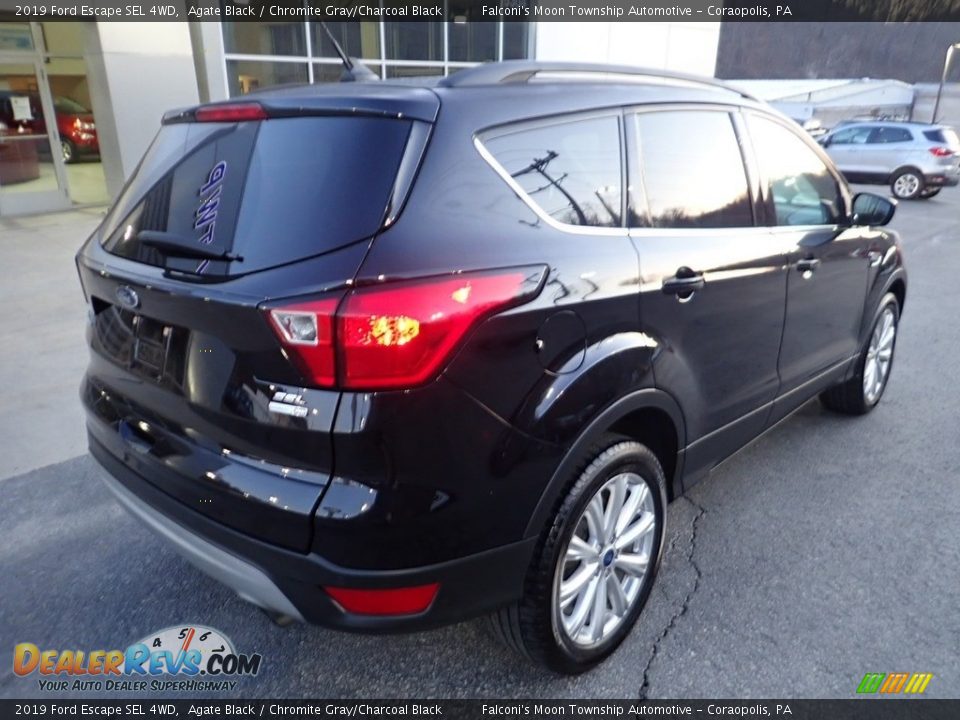 2019 Ford Escape SEL 4WD Agate Black / Chromite Gray/Charcoal Black Photo #2