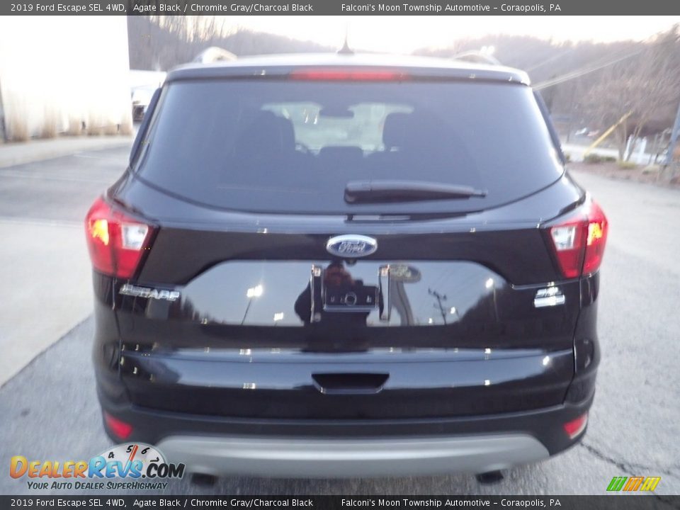 2019 Ford Escape SEL 4WD Agate Black / Chromite Gray/Charcoal Black Photo #3
