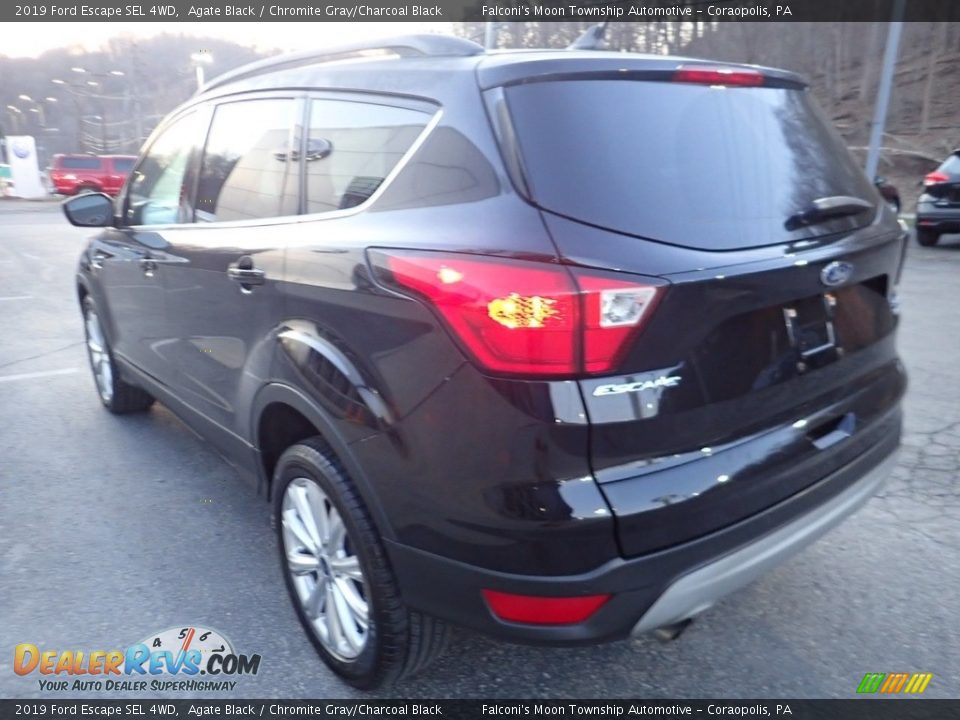 2019 Ford Escape SEL 4WD Agate Black / Chromite Gray/Charcoal Black Photo #5