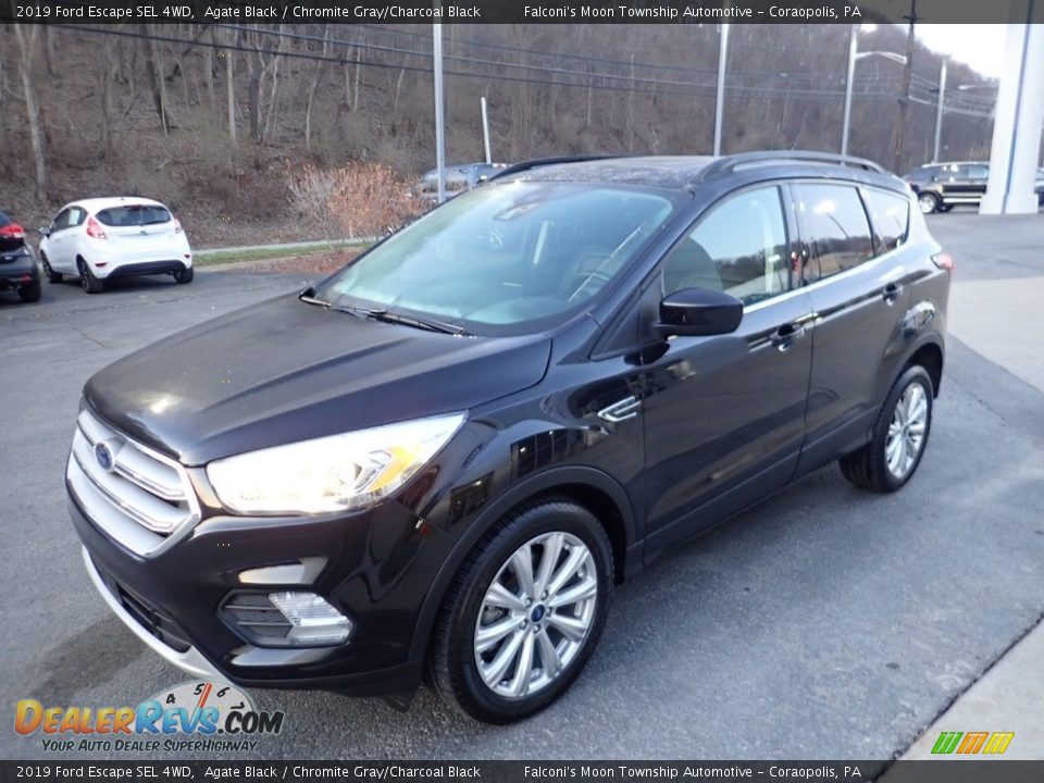 2019 Ford Escape SEL 4WD Agate Black / Chromite Gray/Charcoal Black Photo #7