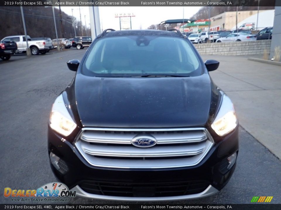 2019 Ford Escape SEL 4WD Agate Black / Chromite Gray/Charcoal Black Photo #8