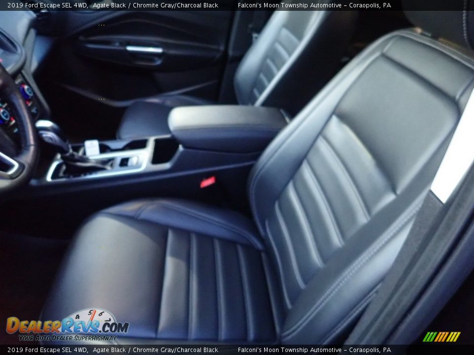 2019 Ford Escape SEL 4WD Agate Black / Chromite Gray/Charcoal Black Photo #15