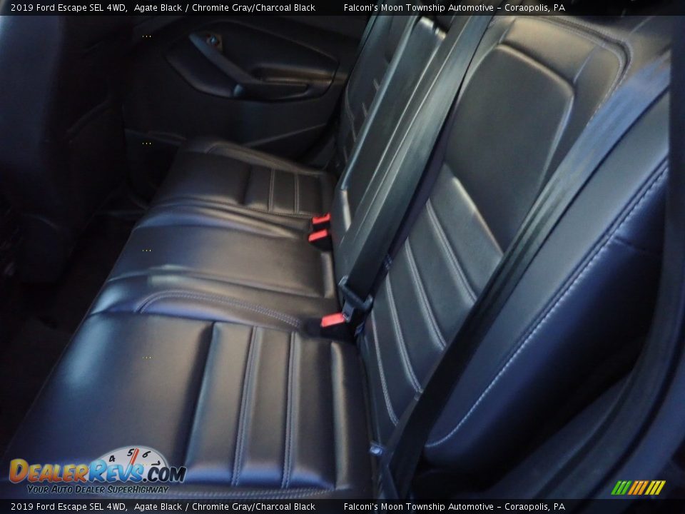 2019 Ford Escape SEL 4WD Agate Black / Chromite Gray/Charcoal Black Photo #16