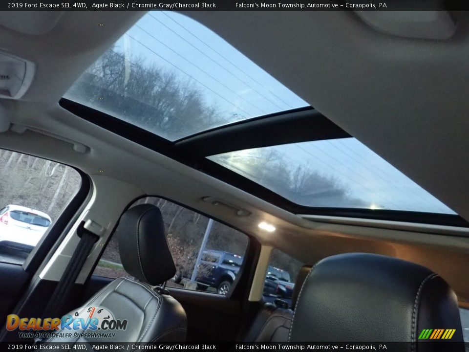 2019 Ford Escape SEL 4WD Agate Black / Chromite Gray/Charcoal Black Photo #20