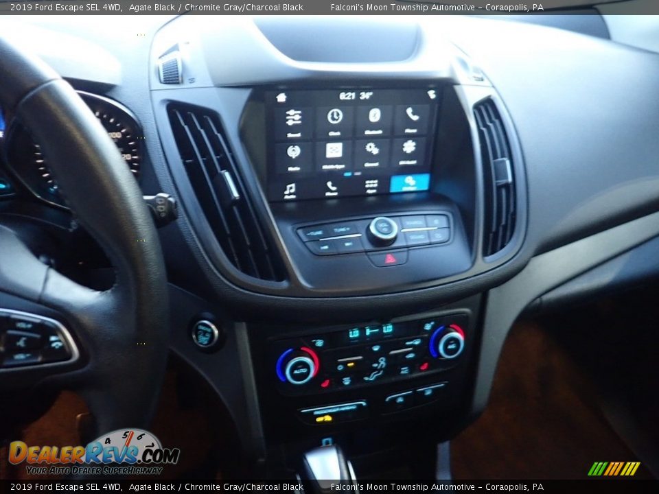 2019 Ford Escape SEL 4WD Agate Black / Chromite Gray/Charcoal Black Photo #22