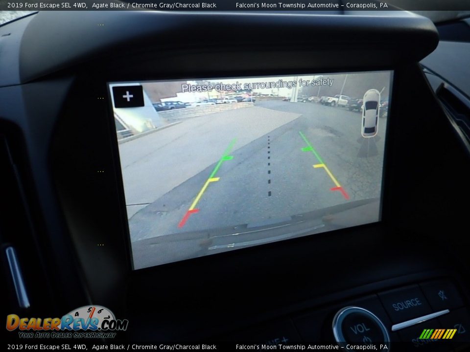 2019 Ford Escape SEL 4WD Agate Black / Chromite Gray/Charcoal Black Photo #25