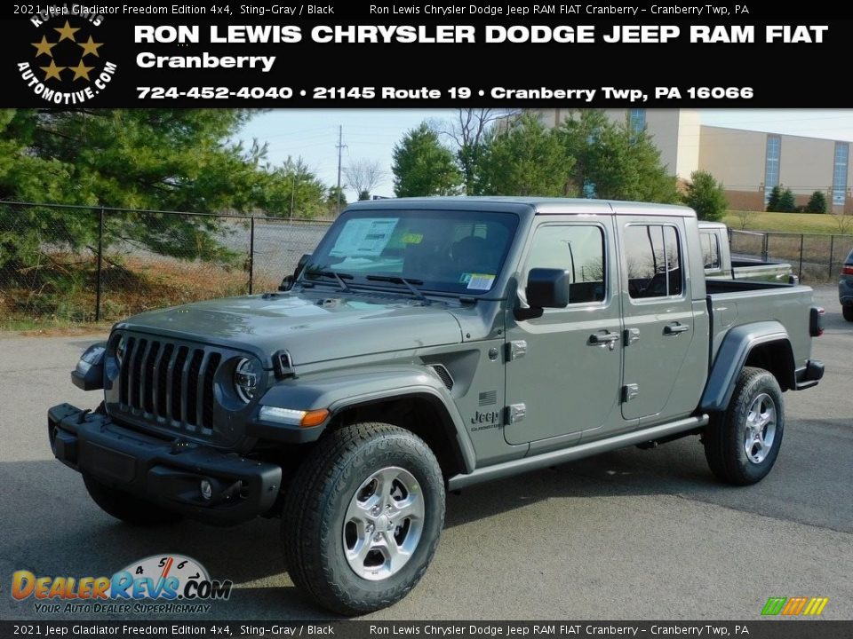 2021 Jeep Gladiator Freedom Edition 4x4 Sting-Gray / Black Photo #1