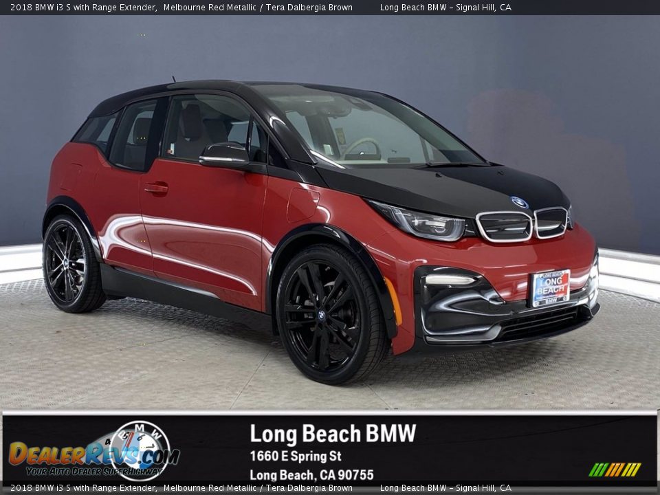 2018 BMW i3 S with Range Extender Melbourne Red Metallic / Tera Dalbergia Brown Photo #1