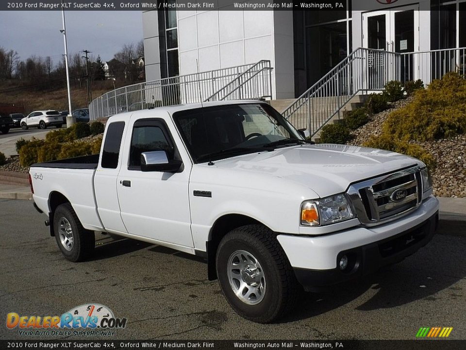 2010 Ford Ranger XLT SuperCab 4x4 Oxford White / Medium Dark Flint Photo #1