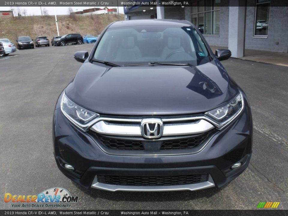 2019 Honda CR-V EX-L AWD Modern Steel Metallic / Gray Photo #4