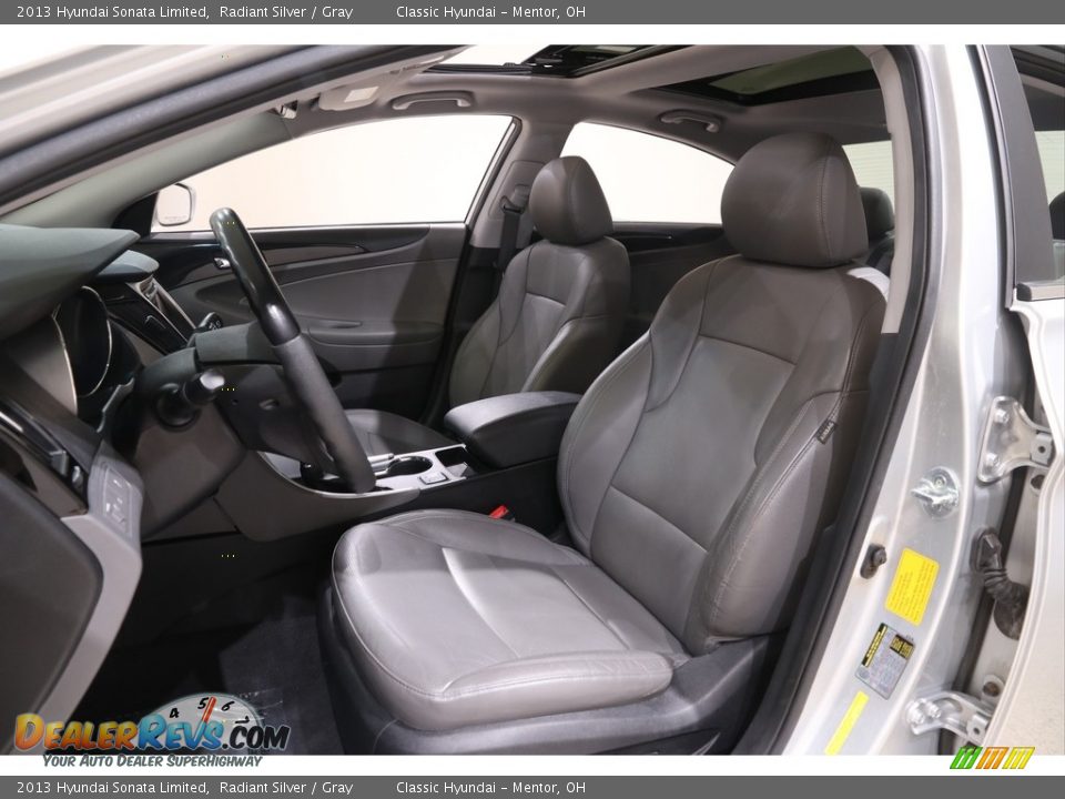 2013 Hyundai Sonata Limited Radiant Silver / Gray Photo #5