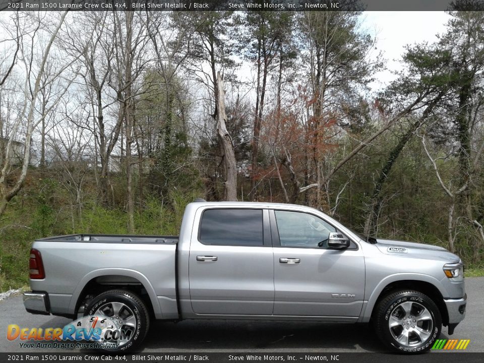 Billet Silver Metallic 2021 Ram 1500 Laramie Crew Cab 4x4 Photo #5