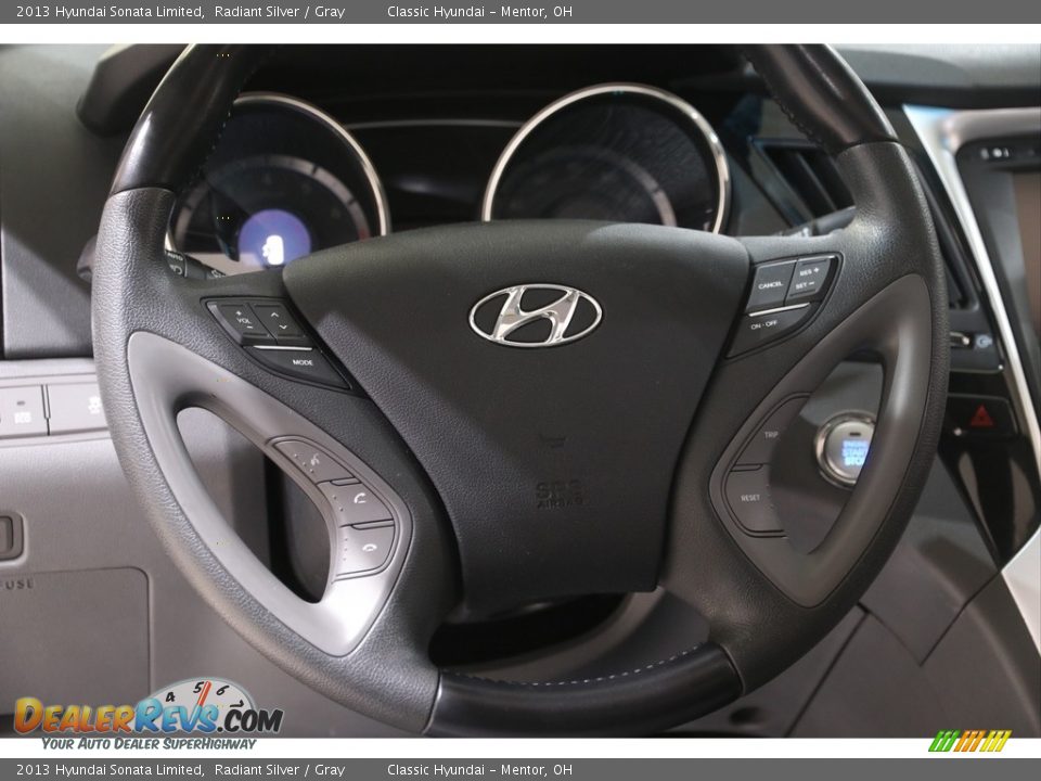 2013 Hyundai Sonata Limited Radiant Silver / Gray Photo #7