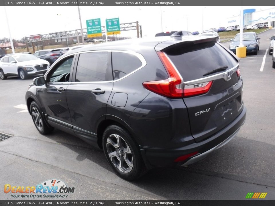 2019 Honda CR-V EX-L AWD Modern Steel Metallic / Gray Photo #7