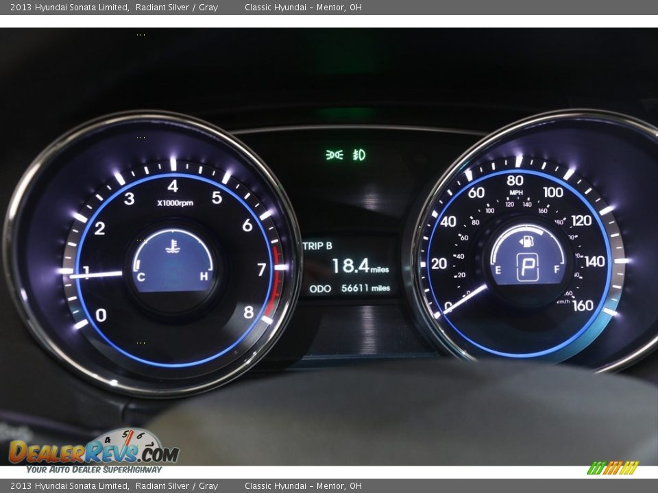 2013 Hyundai Sonata Limited Radiant Silver / Gray Photo #8