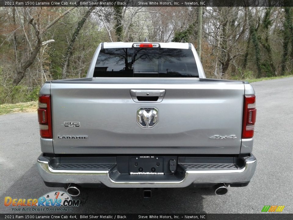 2021 Ram 1500 Laramie Crew Cab 4x4 Billet Silver Metallic / Black Photo #7