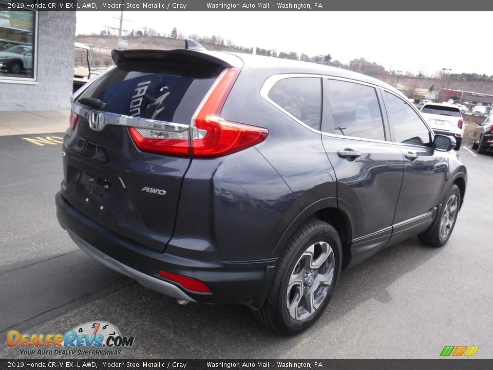2019 Honda CR-V EX-L AWD Modern Steel Metallic / Gray Photo #9
