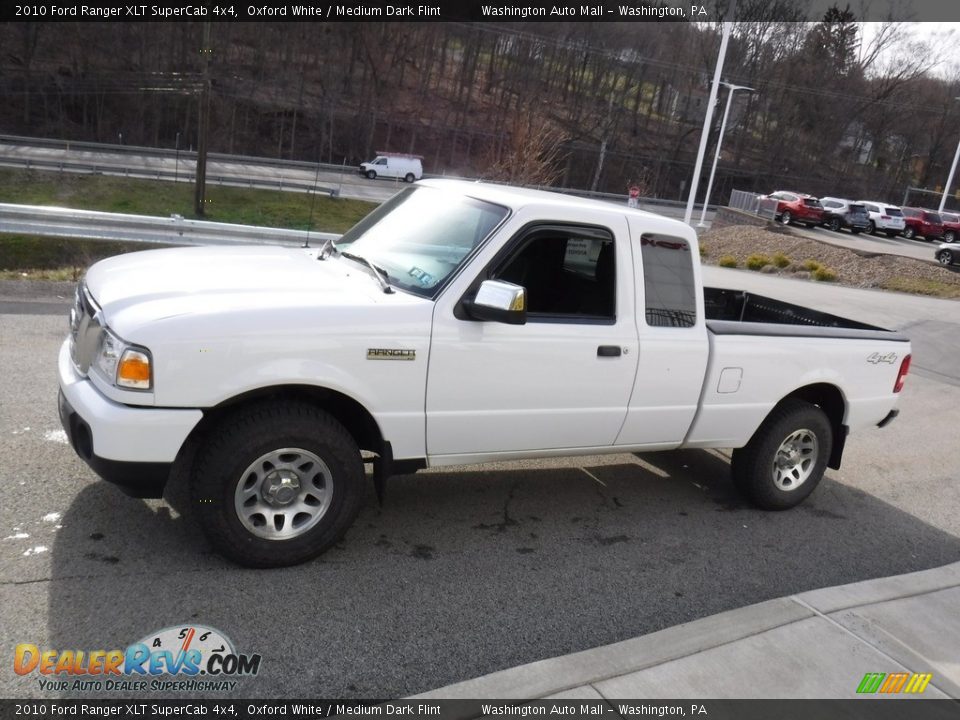 2010 Ford Ranger XLT SuperCab 4x4 Oxford White / Medium Dark Flint Photo #9