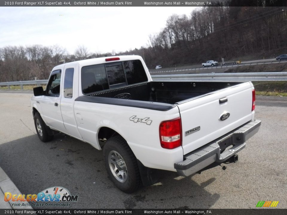 2010 Ford Ranger XLT SuperCab 4x4 Oxford White / Medium Dark Flint Photo #10