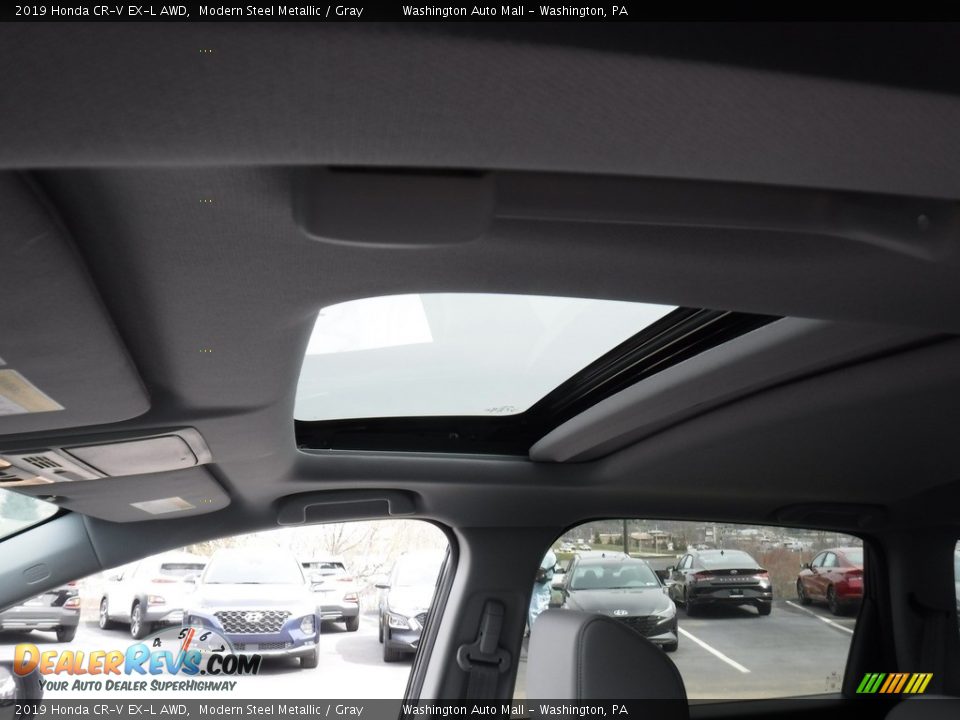 2019 Honda CR-V EX-L AWD Modern Steel Metallic / Gray Photo #11