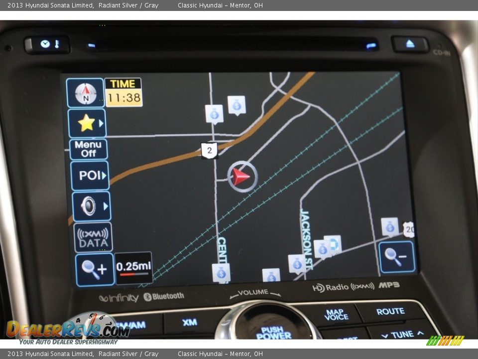 2013 Hyundai Sonata Limited Radiant Silver / Gray Photo #12