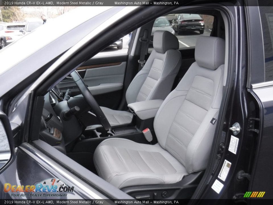 2019 Honda CR-V EX-L AWD Modern Steel Metallic / Gray Photo #17