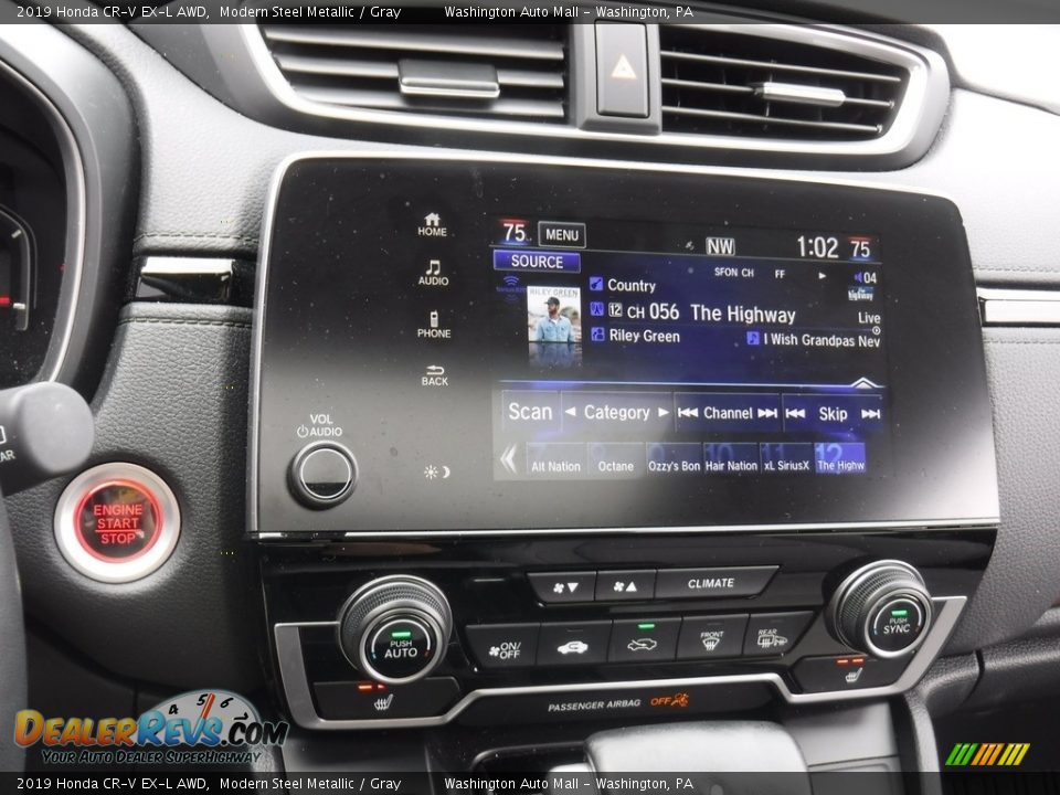 2019 Honda CR-V EX-L AWD Modern Steel Metallic / Gray Photo #19