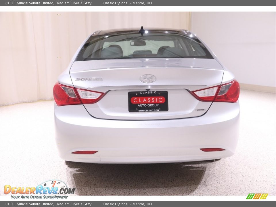 2013 Hyundai Sonata Limited Radiant Silver / Gray Photo #20