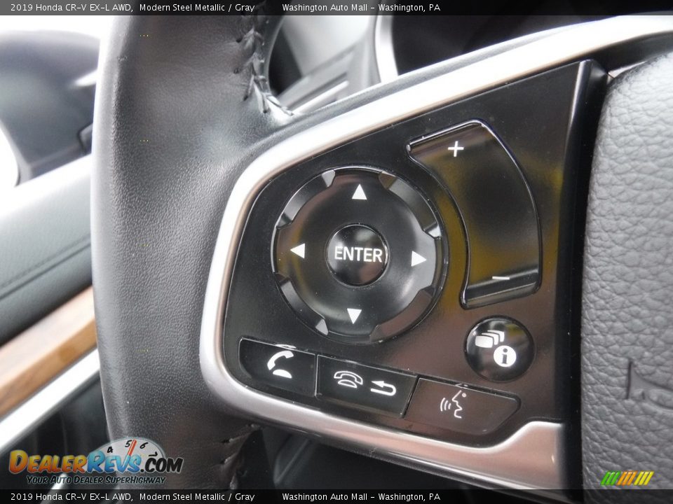 2019 Honda CR-V EX-L AWD Modern Steel Metallic / Gray Photo #22