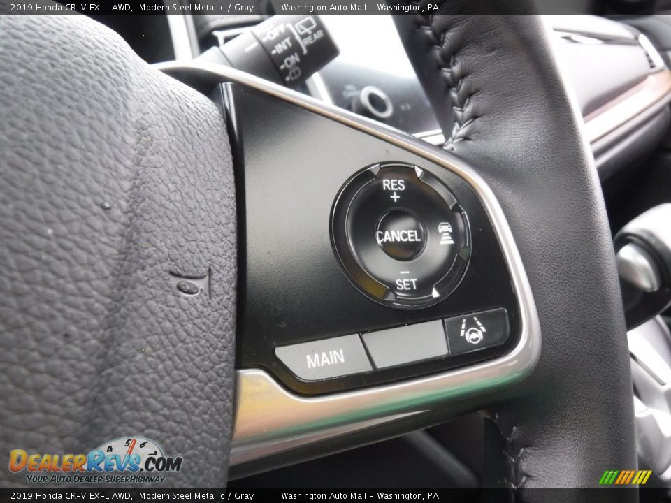 2019 Honda CR-V EX-L AWD Modern Steel Metallic / Gray Photo #23