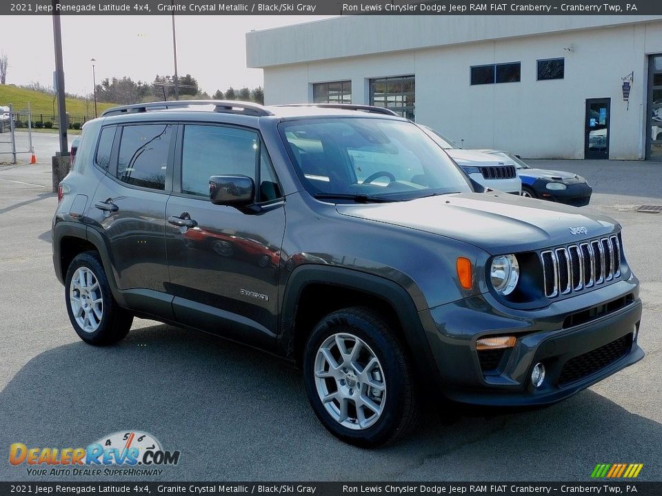 2021 Jeep Renegade Latitude 4x4 Granite Crystal Metallic / Black/Ski Gray Photo #3