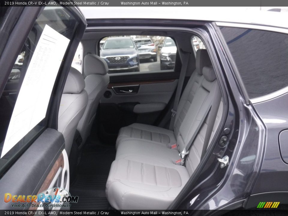 2019 Honda CR-V EX-L AWD Modern Steel Metallic / Gray Photo #25