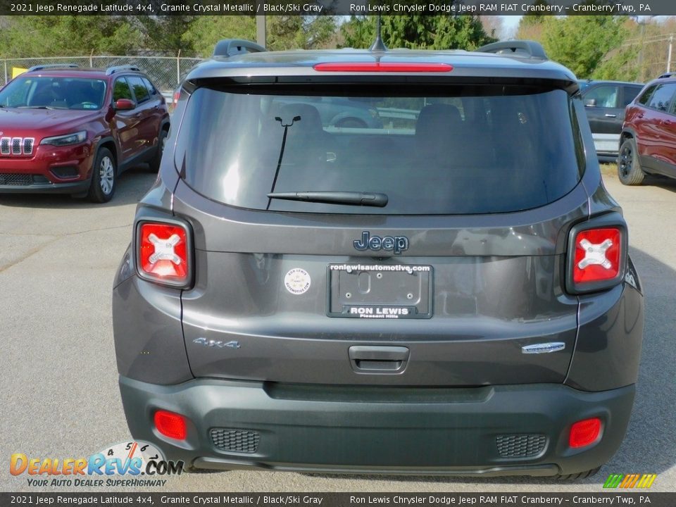 2021 Jeep Renegade Latitude 4x4 Granite Crystal Metallic / Black/Ski Gray Photo #6