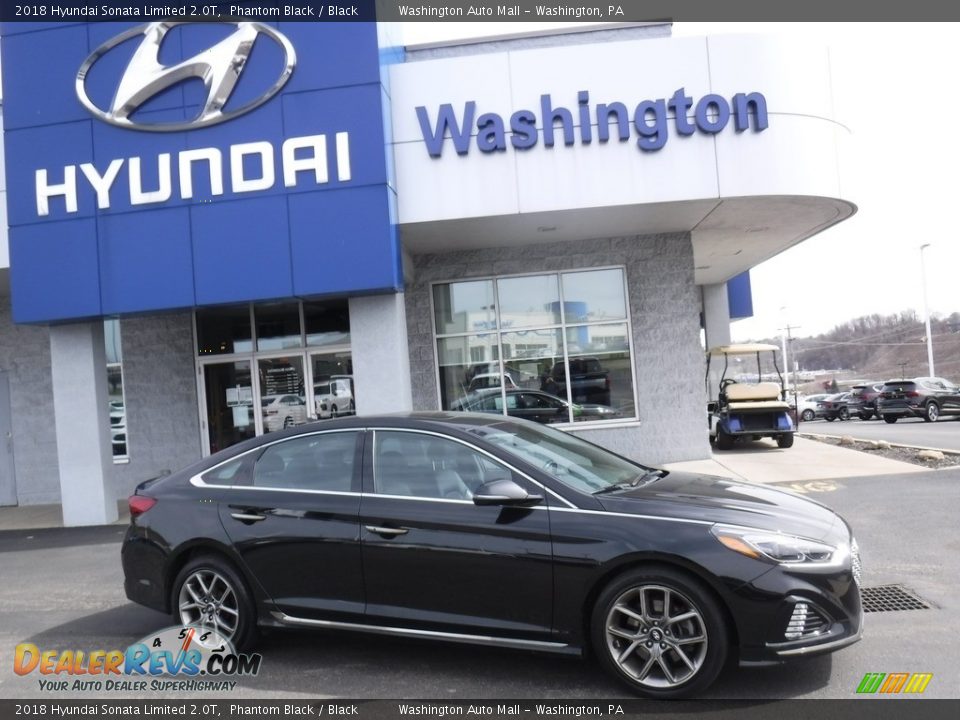 2018 Hyundai Sonata Limited 2.0T Phantom Black / Black Photo #2