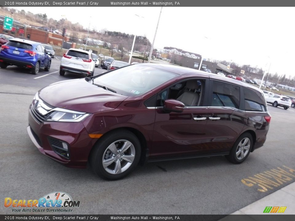 2018 Honda Odyssey EX Deep Scarlet Pearl / Gray Photo #6