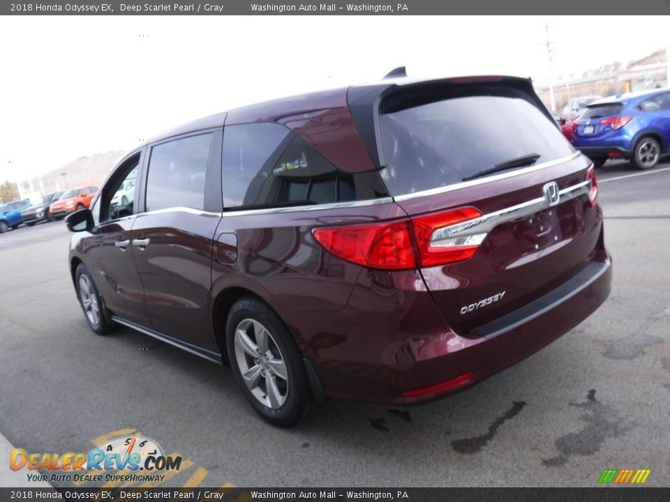 2018 Honda Odyssey EX Deep Scarlet Pearl / Gray Photo #7